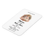Niedlich Girls Baby Baptisse Magnet (Linke Seite)