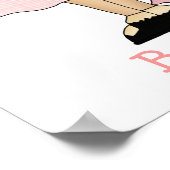 Niedlich Girls Ballerina Print Poster (Ecke)