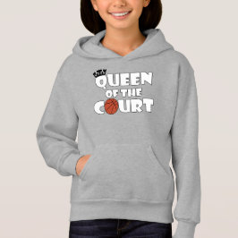 Niedlich Girls' Basketball Queen of the Court Spor Hoodie