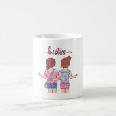 Niedlich Girls Besties Kaffeetasse (Mittel)