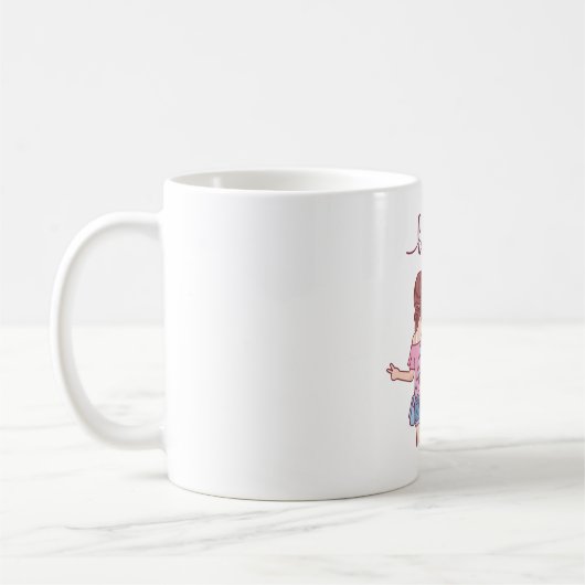 Niedlich Girls Besties Kaffeetasse (Links)