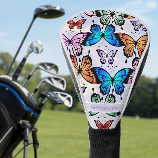 Niedlich Girls Butterfly Muster Whimsical Blue Nam Golf Headcover