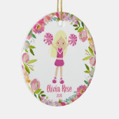 Niedlich Girls Cheerleader Pink Weihnachtsschmuck (Rechts)