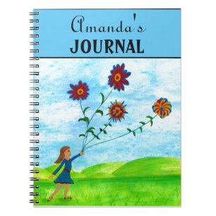 Niedlich Girls Colorful Floral Journal SpiralNoteb Notizblock