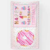 Niedlich Girls Donuts | Cupcakes glücklich 1. Gebu Banner (Vertikal)