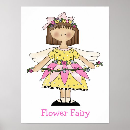 Niedlich Girls Fairy Print Poster (Vorne)