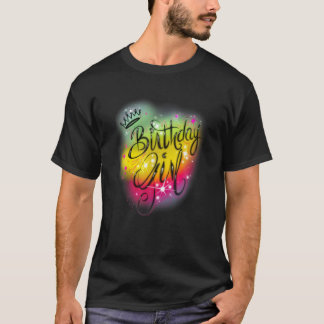 Niedlich Girls Geburtstagsparty Airbrush Graffi T-Shirt