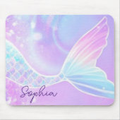 Niedlich Girls Iridescent Mermaid Schwanz Personal Mousepad (Vorne)