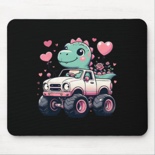 Niedlich Girls Kinder Valentinstag Dinosaur Reiten Mousepad
