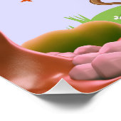 Niedlich Girls Kleine Märchenschwärme Butterfly Poster (Ecke)