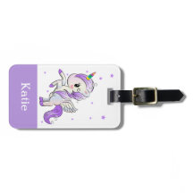 Niedlich Girls Lila Cartoon Unicorn Pegasus