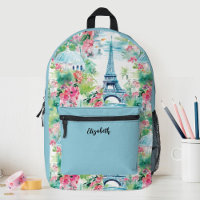 Niedlich Girls Paris Eiffel Tower Floral School