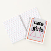 NIEDLICH_GIRLS_PINK_AND_GRAY_BLACK_Spiral Notizblock (Innenseite)