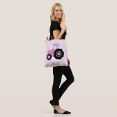 Niedlich Girl's Pink Bauer Traktor mit Namen Tasche (Am Model)