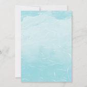 Niedlich Girls Pool Party Bash Geburtstag Einladun Einladung (Rückseite)