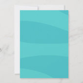 Niedlich Girls Pool Party Kindergeburt Einladung (Rückseite)