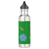 Niedlich Girls Retro Blume Edelstahlflasche (Links)