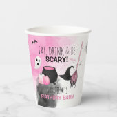 Niedlich Girls Spooktacular Halloween Geburtstagsp Pappbecher (Vorderseite)