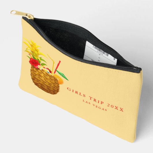 Niedlich Girls Trip Weekend Urlaub Maßgeschneidert Zubehörtasche (Offen)