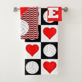 Niedlich Girls Volleyball Player Set Handtuch