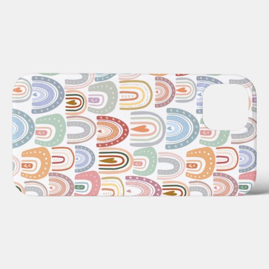 Niedlich Girly Assorful Rainbow Boho Case-Mate iPhone Hülle (Rückseite (Horizontal))
