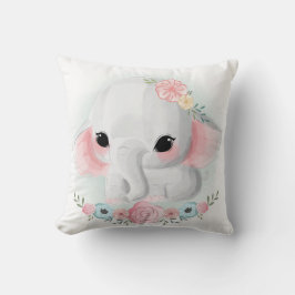 Niedlich Girly Baby Elephant Kissen