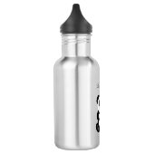 Niedlich Girly Baby Panda Bear Monogram Edelstahlflasche (Links)