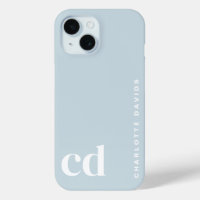 Niedlich Girly Blue Monogram