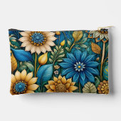 Niedlich Girly Blue Zubehörtasche (Rückseite)