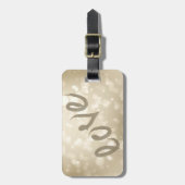 Niedlich Girly Bokeh, Liebe-Personalisiert Gepäckanhänger (Vorderseite vertikal)