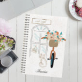 Niedlich Girly Cat Café Custom Notizblock