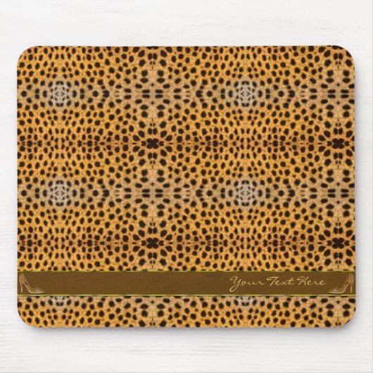 Niedlich Girly Cheetah Pattern Animal Print & Stil Mousepad (Vorne)