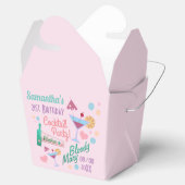 Niedlich Girly Custom 21. Geburtstagscocktails Geschenkschachtel (Geöffnet)