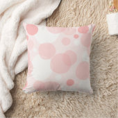 Niedlich Girly Elegant Pink Polka Dots Kissen (Decke)
