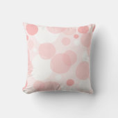 Niedlich Girly Elegant Pink Polka Dots Kissen (Vorderseite)