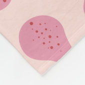 Niedlich Girly Feminine Birne Mit Monogramm Erstge Fleecedecke (Ecke)