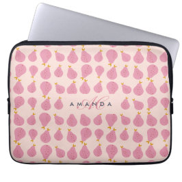 Niedlich Girly Feminine Birne Mit Monogramm Erstge Laptopschutzhülle