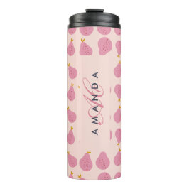 Niedlich Girly Feminine Birne Mit Monogramm Erstge Thermosbecher