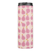Niedlich Girly Feminine Birne Mit Monogramm Erstge Thermosbecher (Rückseite)