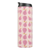 Niedlich Girly Feminine Birne Mit Monogramm Erstge Thermosbecher (Nach rechts gedreht)