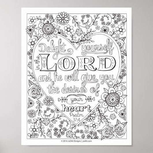 Niedlich Girly Floral Christlich Scripting Bible V Poster (Vorne)