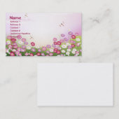 Niedlich Girly Floral Fine Visitenkarte (Vorne/Hinten)