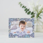 Niedlich Girly Floral Pastel Boho Daisy Custom Fot Postkarte (Stehend Vorderseite)