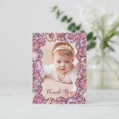 Niedlich Girly Floral Pastel Boho Daisy Custom Fot Postkarte (Stehend Vorderseite)