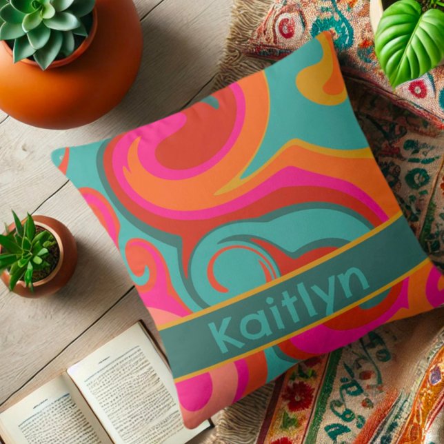 Niedlich Girly Glam Rainbow Personalisiert Fun Kissen (Von Creator hochgeladen)