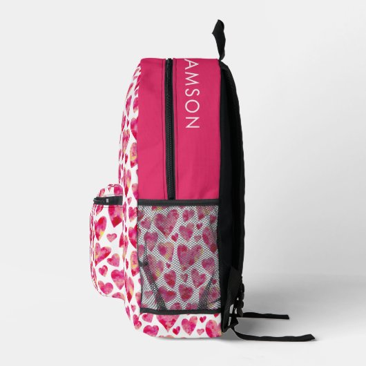 Niedlich Girly Heart Bedruckter Rucksack (Rechts)
