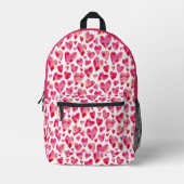 Niedlich Girly Heart Bedruckter Rucksack (Vorderseite)