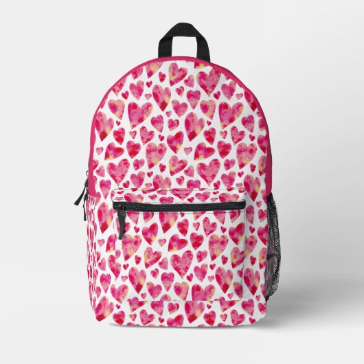 Niedlich Girly Heart Bedruckter Rucksack (Vorderseite)
