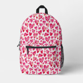 Niedlich Girly Heart Bedruckter Rucksack (Vorderseite)
