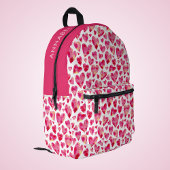 Niedlich Girly Heart Bedruckter Rucksack